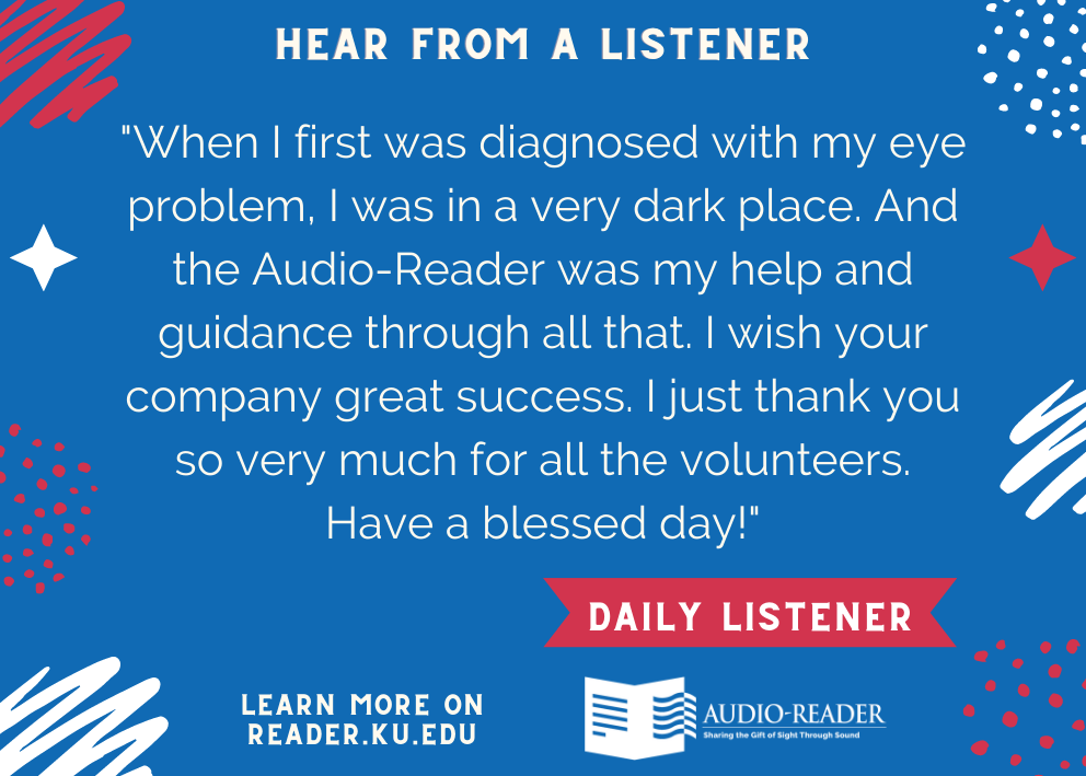 Listener quote from anonymous listener