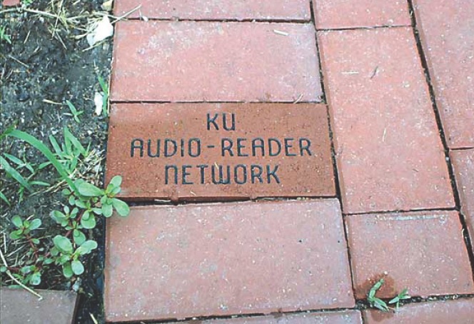 red brick paver with a custom engraving