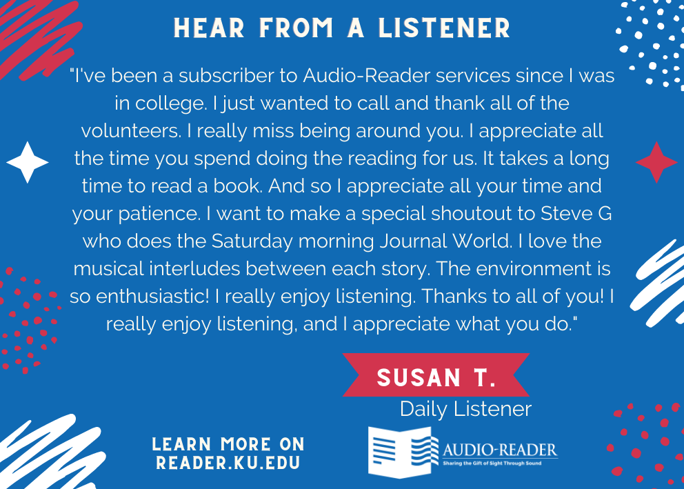 Listener quote from Susan T