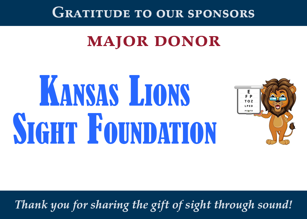 Thank you to the Kansas Lions Sight Foundation