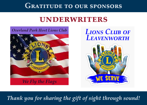Thank you for the Overland Part Host and Leavenworth Lions Clubs